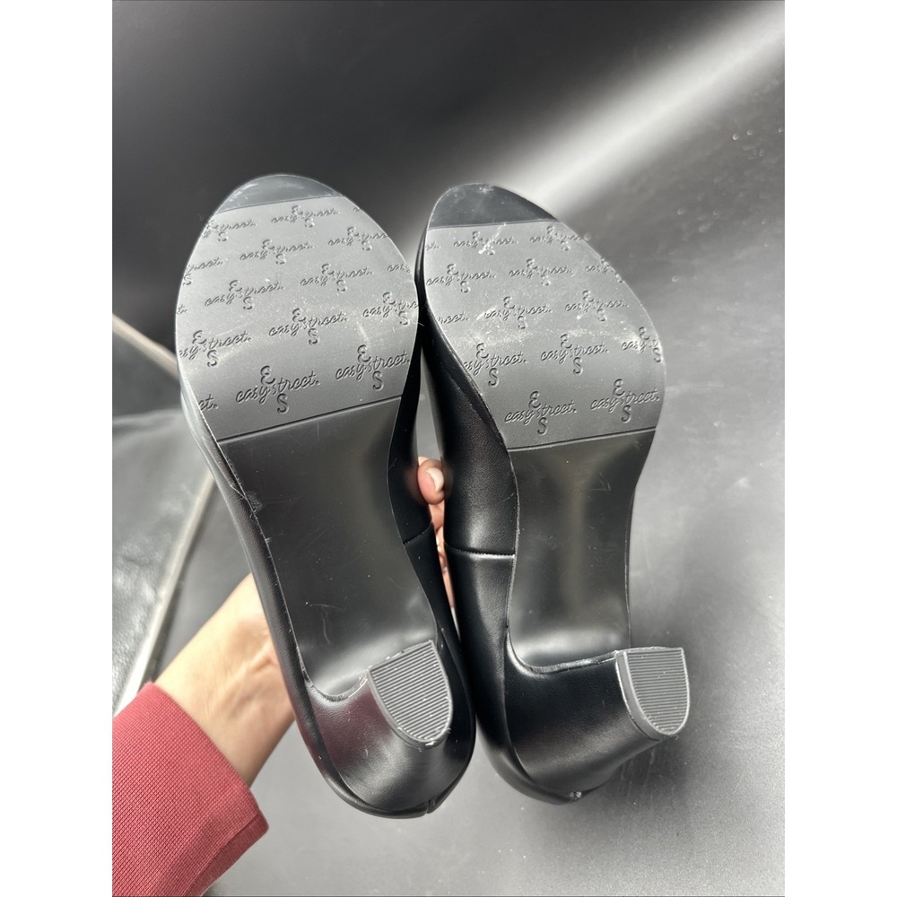 Easy Street Equinox Womens Round Stiletto Heel Pumps‎ , Black Size 6.5 Narrow - Picture 4 of 7